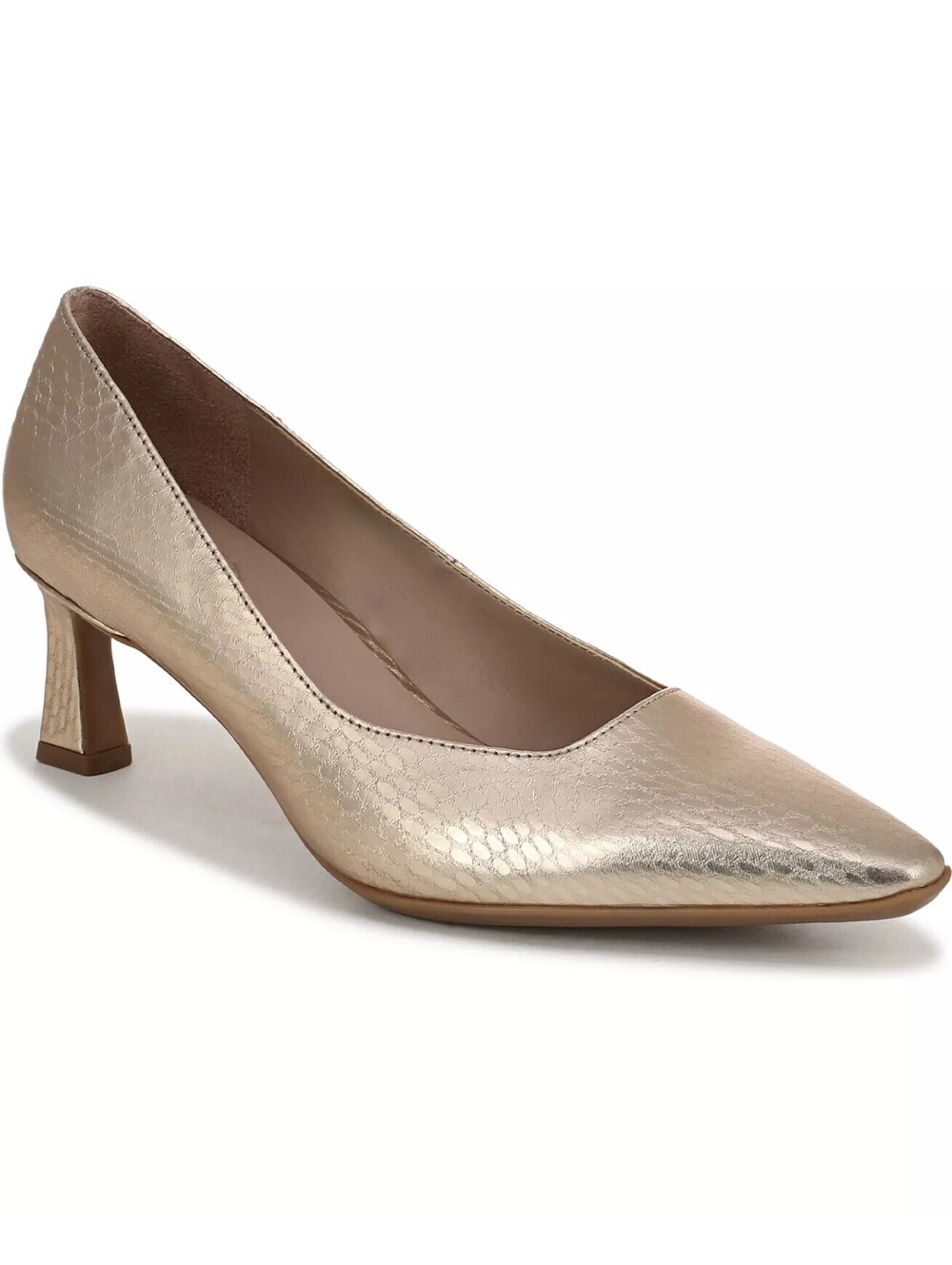 110$ Naturalizer Tylan Heel Pump Shoes Women's Size 6.5 M Taupe Cream Tan
